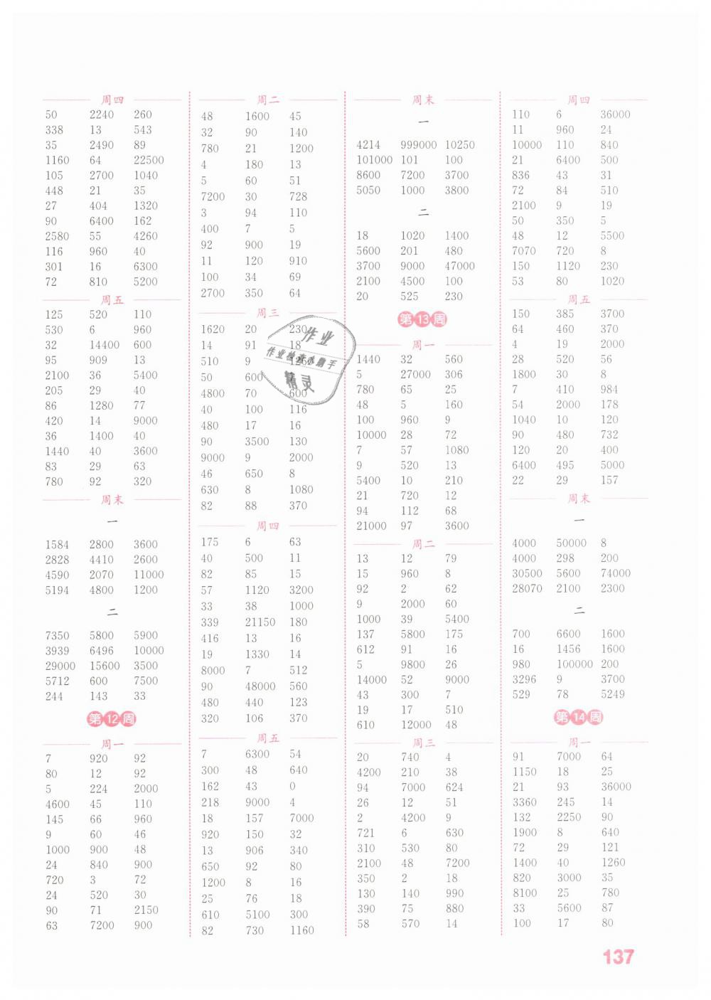 2019年通城學(xué)典小學(xué)數(shù)學(xué)計(jì)算能手四年級下冊蘇教版江蘇專用 第5頁