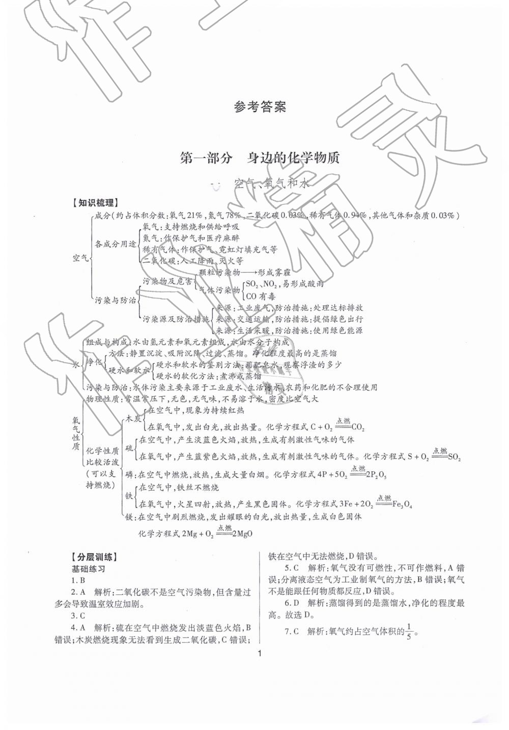 2019年山西省中考指導(dǎo)化學(xué) 第1頁(yè)