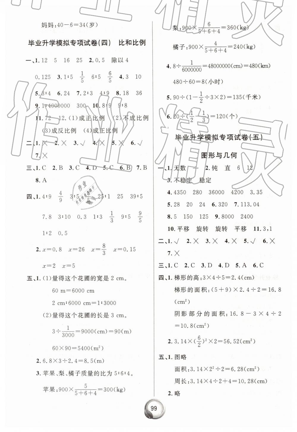 2019年毕业总复习小升初入学测试卷数学 第3页