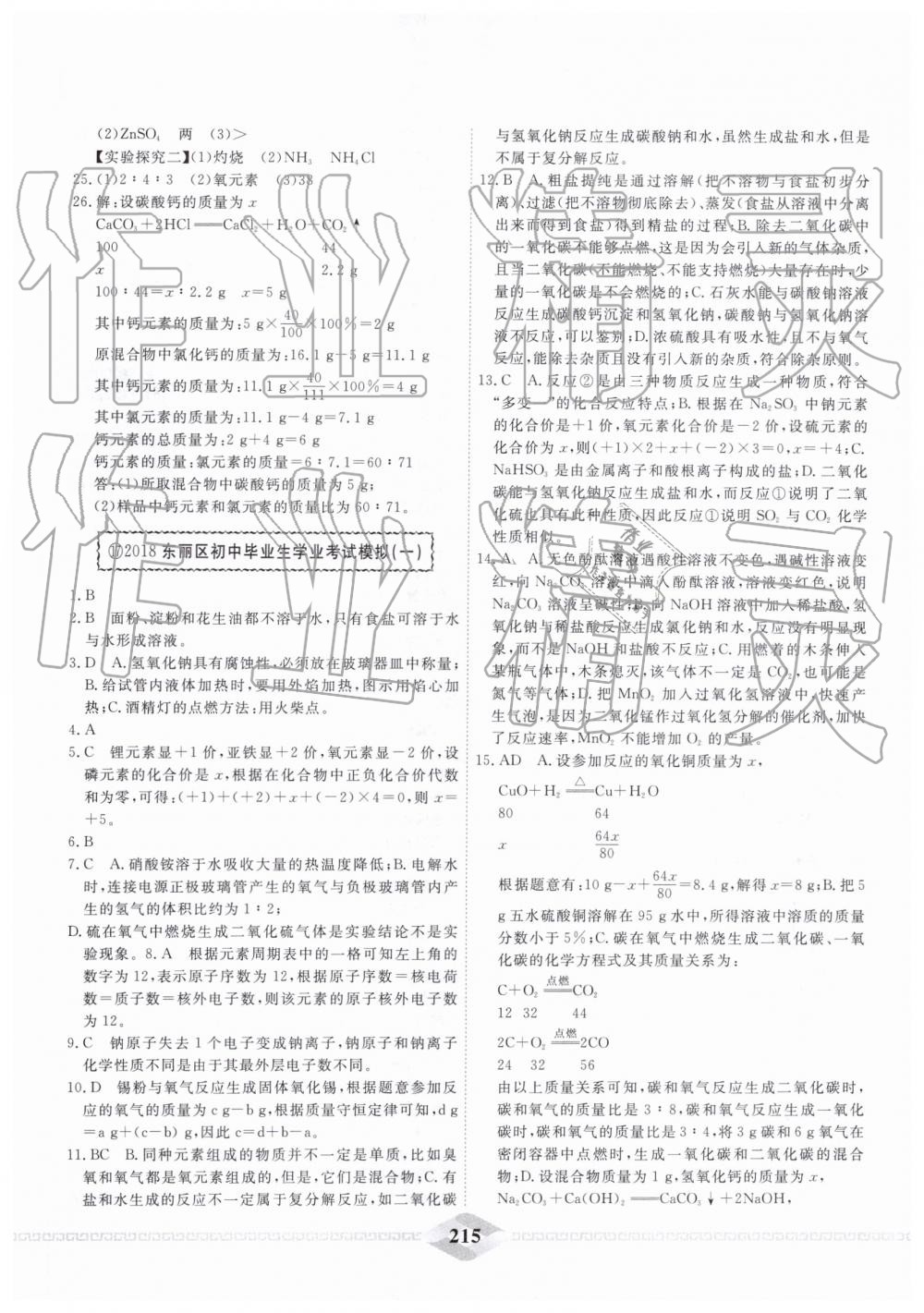 2019年一飞冲天中考模拟试题汇编化学 第23页