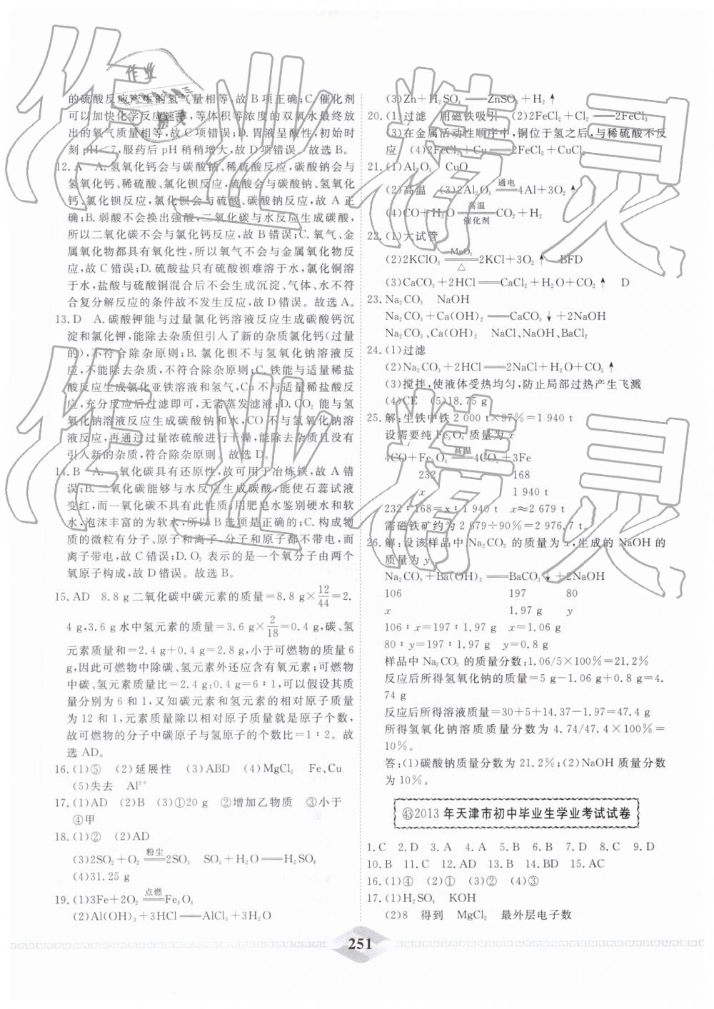 2019年一飞冲天中考模拟试题汇编化学 第59页