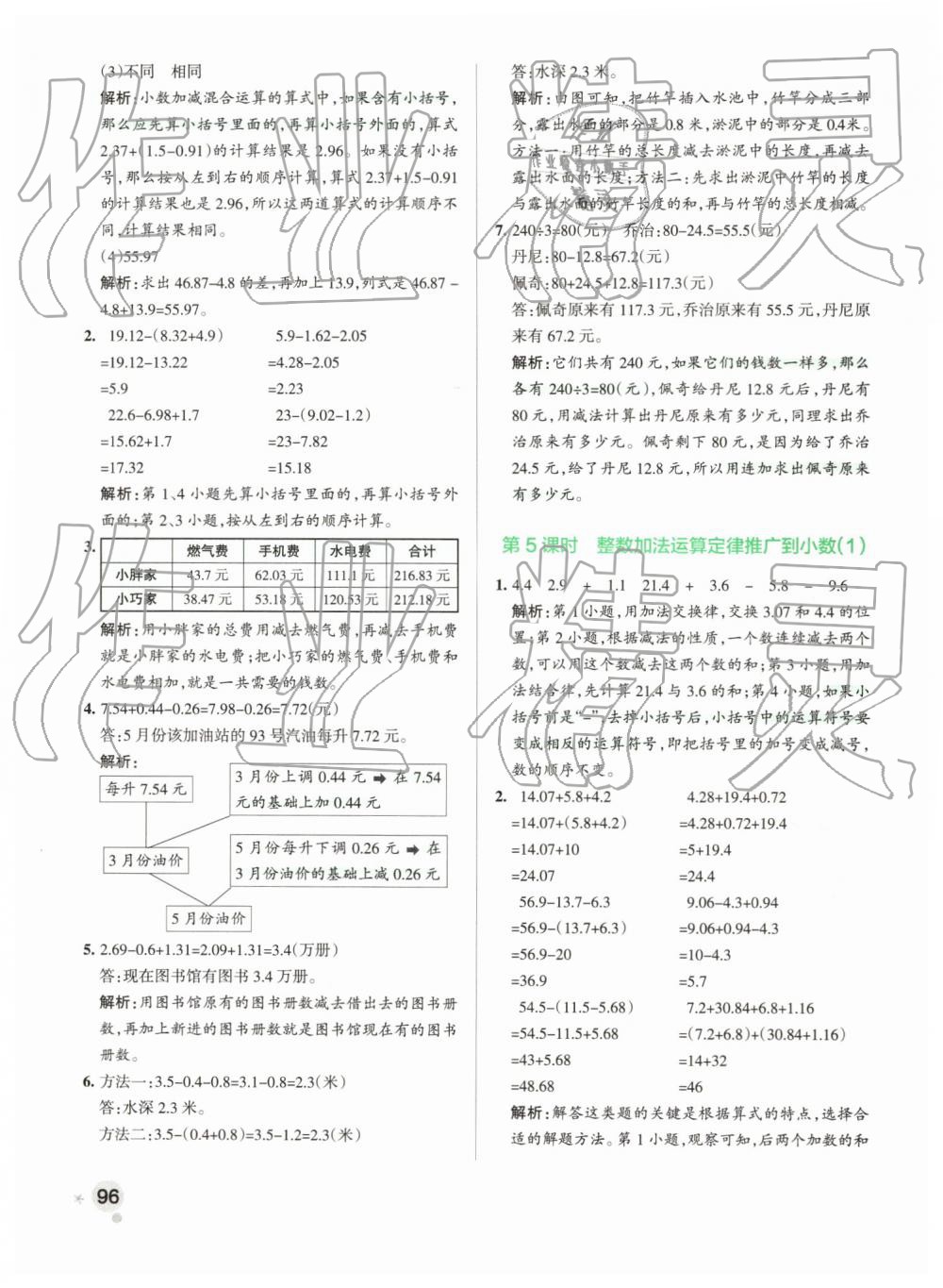 2019年小學(xué)學(xué)霸作業(yè)本四年級數(shù)學(xué)下冊人教版 第28頁