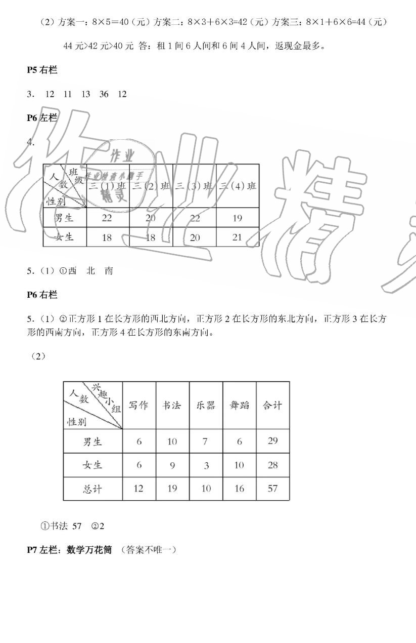 2019年暑假作業(yè)三年級(jí)數(shù)學(xué)人教版安徽少年兒童出版社 第2頁