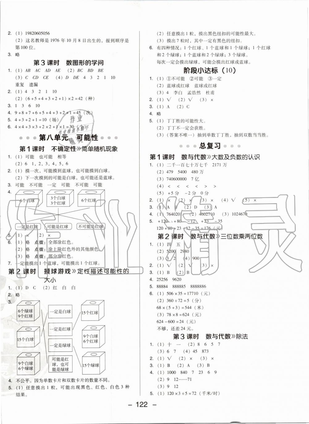 2019年綜合應(yīng)用創(chuàng)新題典中點(diǎn)四年級數(shù)學(xué)上冊北師大版 第14頁