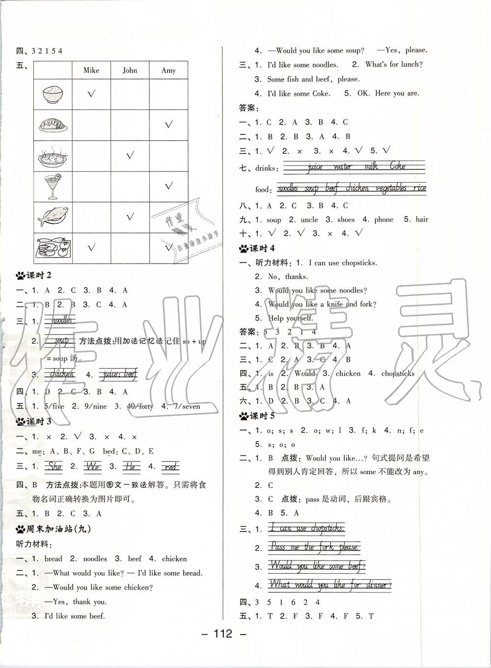 2019年綜合應用創(chuàng)新題典中點四年級英語上冊人教PEP版 第12頁