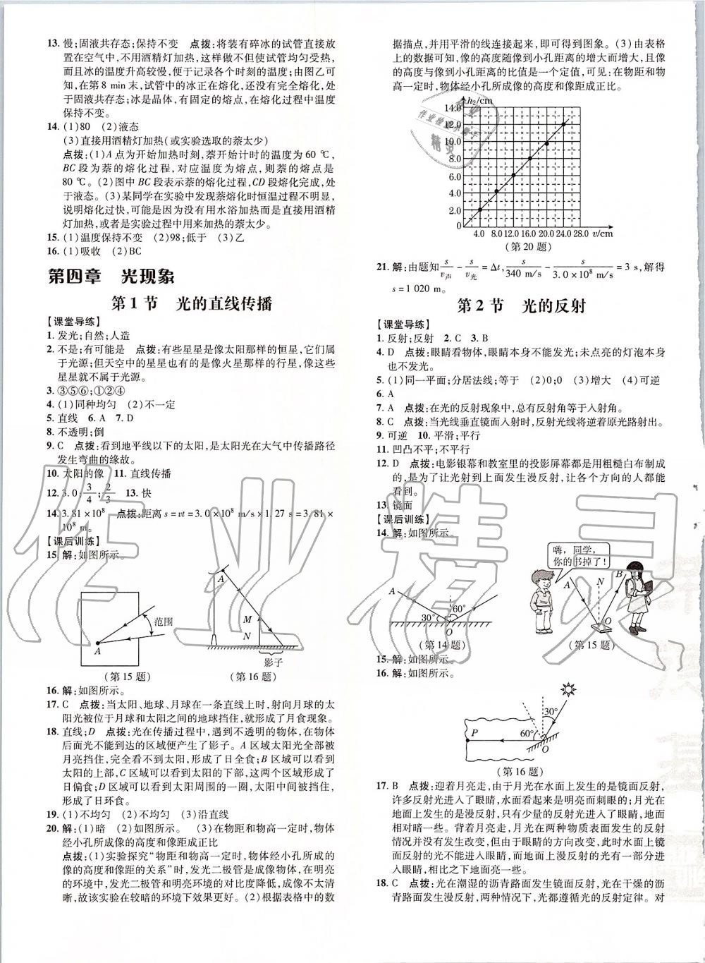 2019年點(diǎn)撥訓(xùn)練八年級(jí)物理上冊(cè)人教版 第8頁(yè)