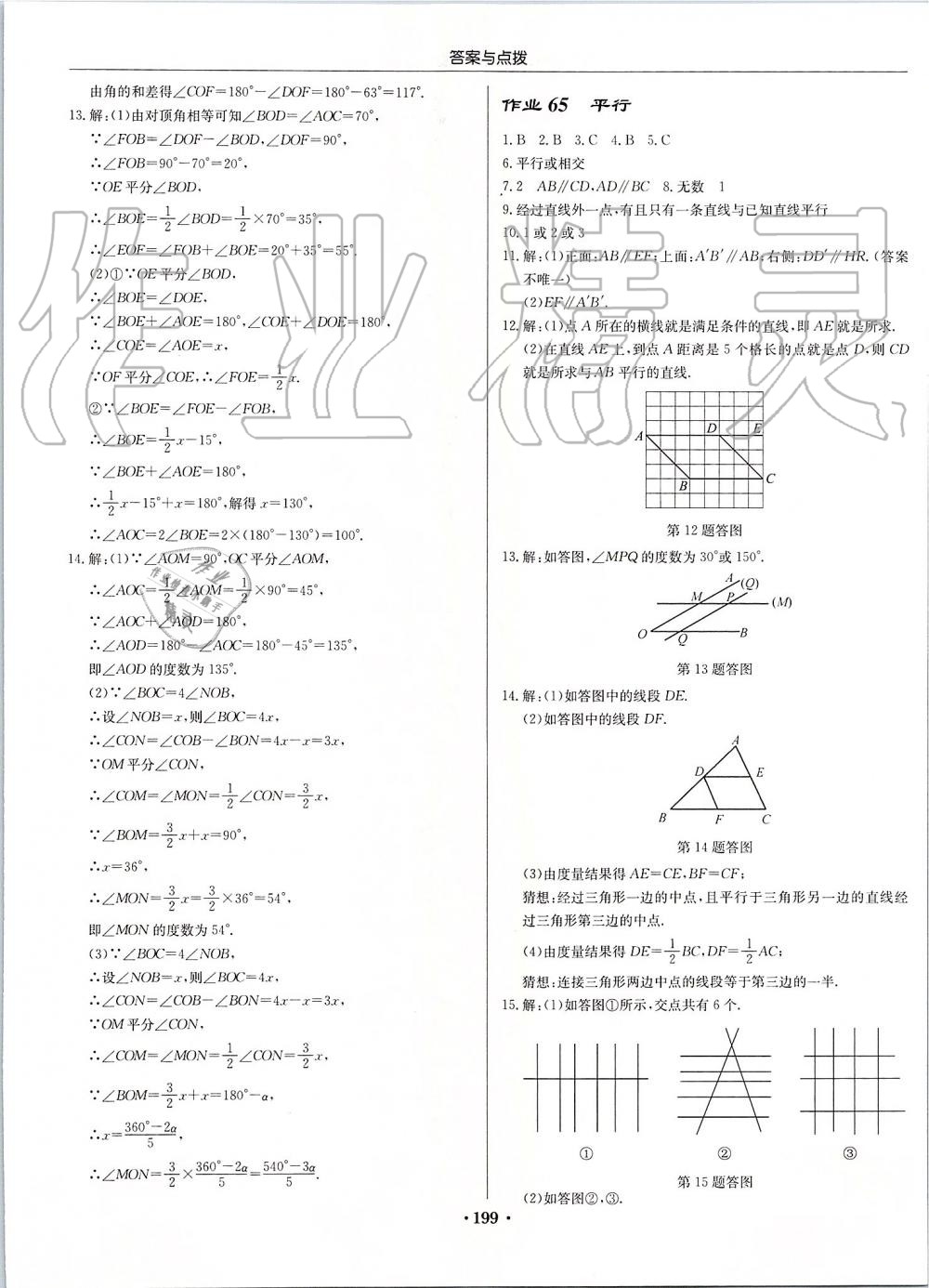 2019年启东中学作业本七年级数学上册江苏版 第29页