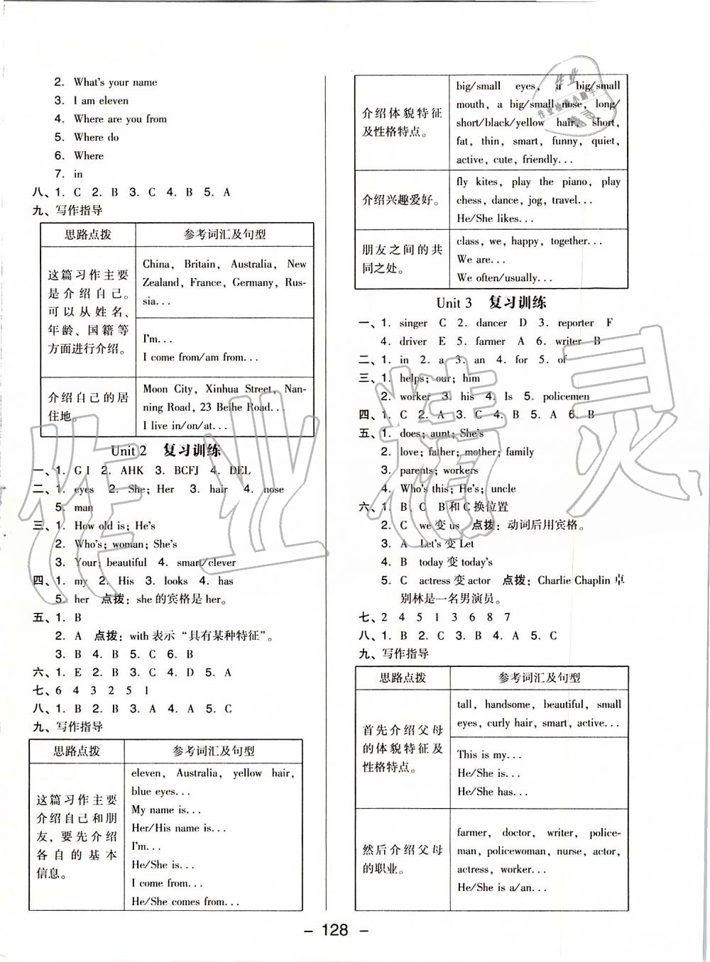 2019年綜合應(yīng)用創(chuàng)新題典中點(diǎn)五年級英語上冊人教精通版 第16頁