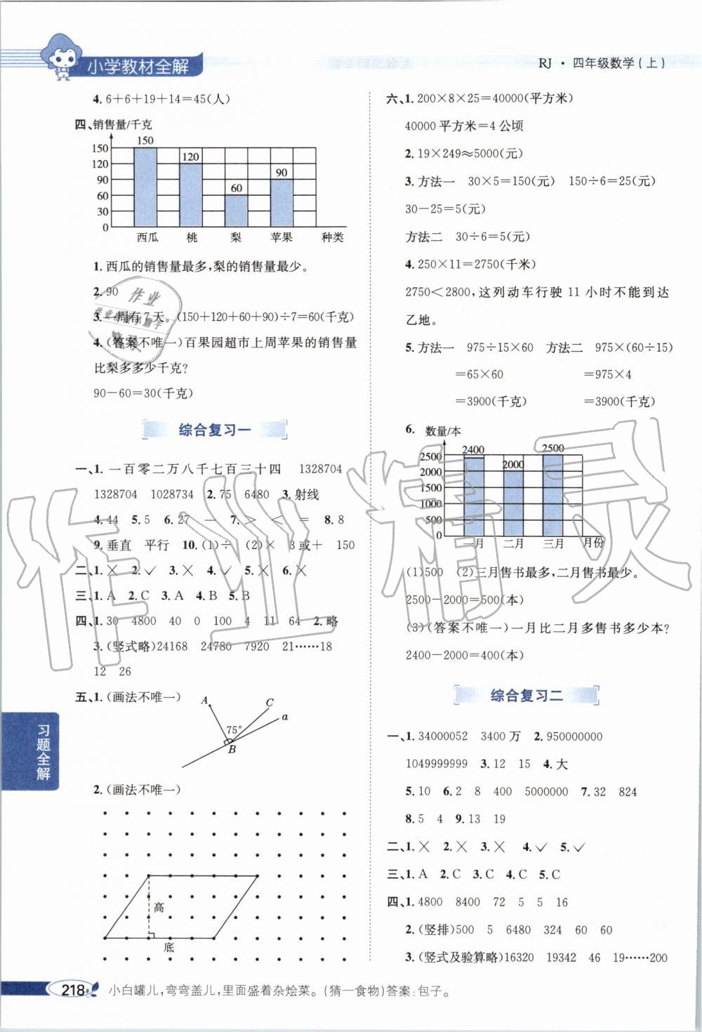 2019年小學(xué)教材全解四年級數(shù)學(xué)上冊人教版 第14頁