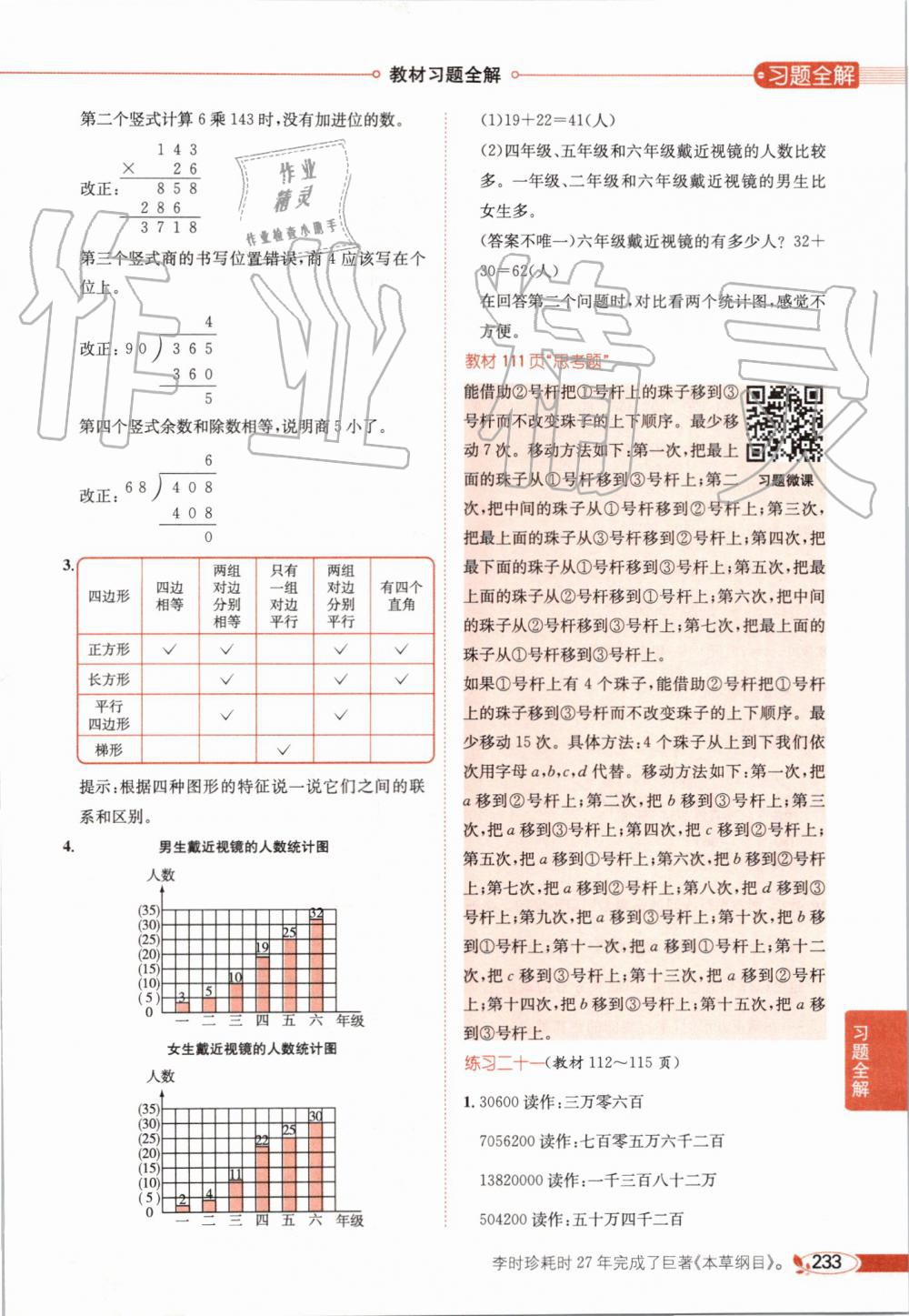 2019年小學(xué)教材全解四年級(jí)數(shù)學(xué)上冊(cè)人教版天津?qū)Ｓ?nbsp;第29頁(yè)