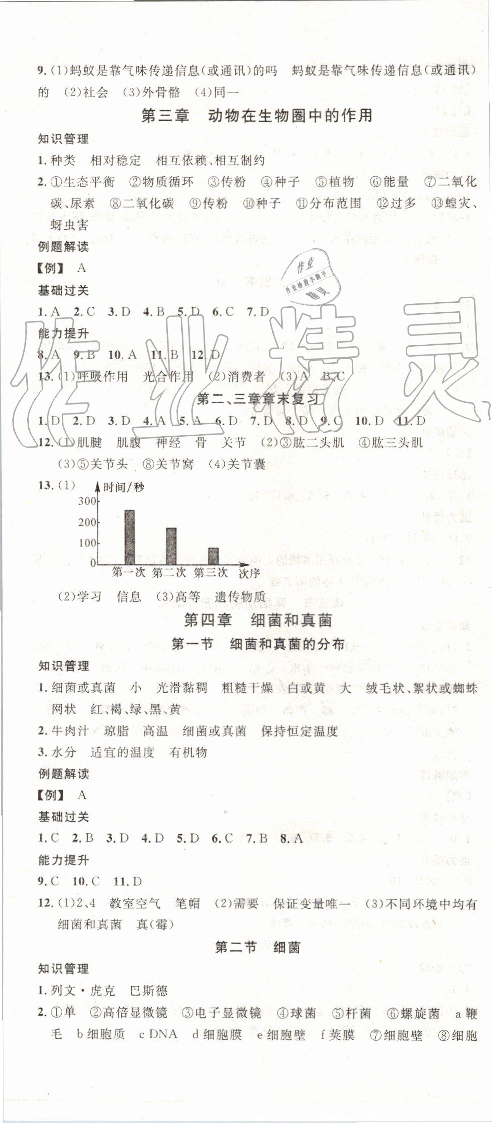 2019年名校課堂八年級生物上冊人教版 第5頁