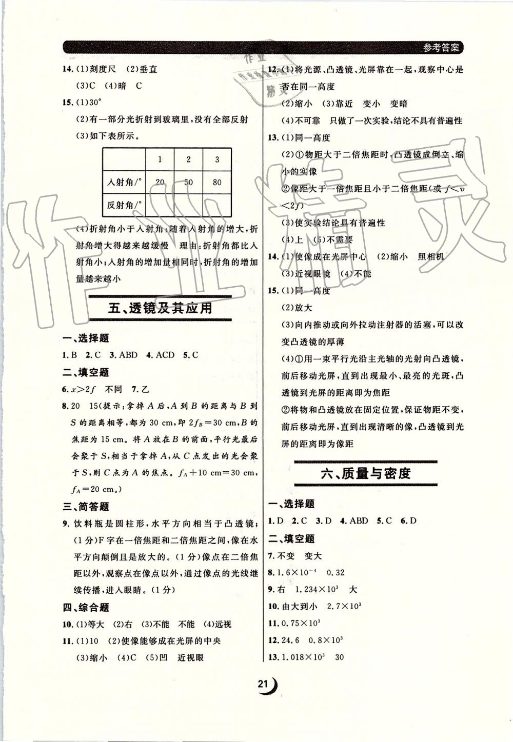 2019年點石成金金牌每課通八年級物理上冊人教版 第21頁