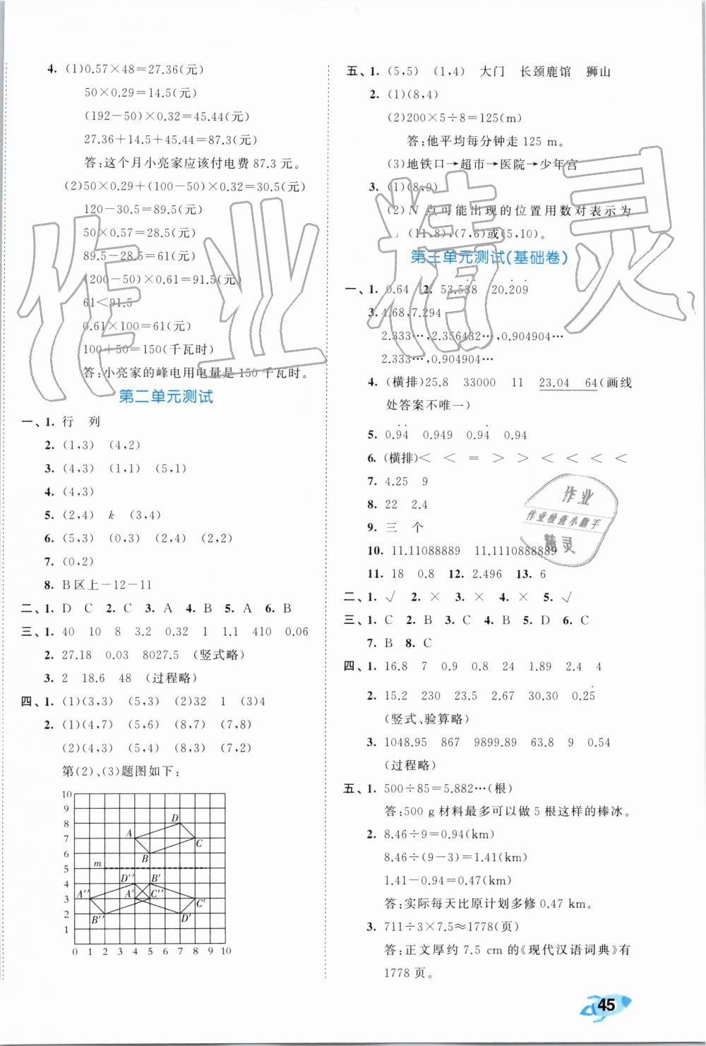 2019年53全優(yōu)卷小學(xué)數(shù)學(xué)五年級上冊人教版 第2頁