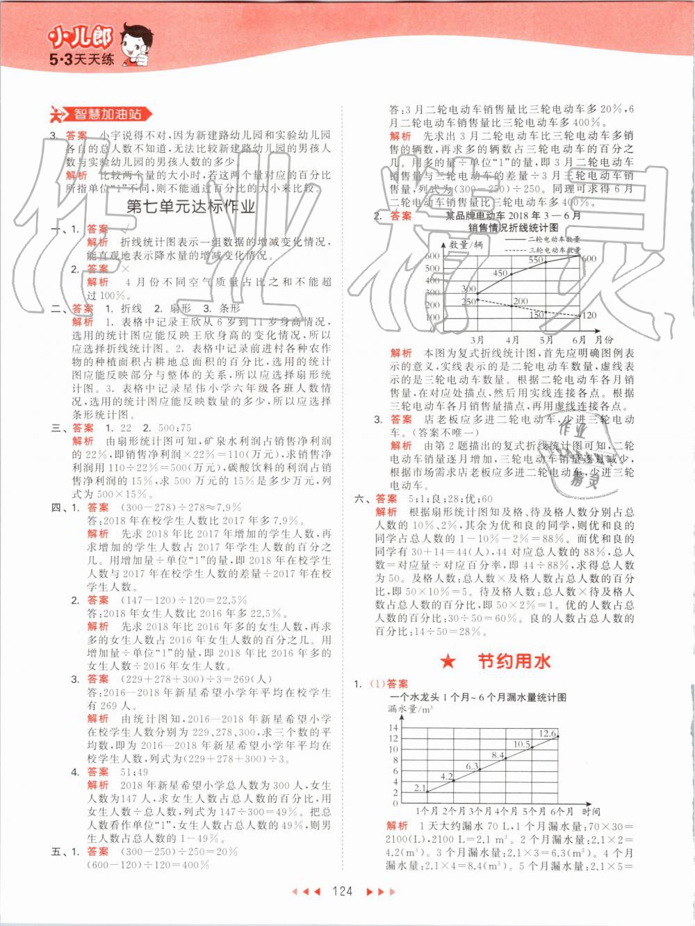 2019年53天天练小学数学六年级上册人教版 第40页