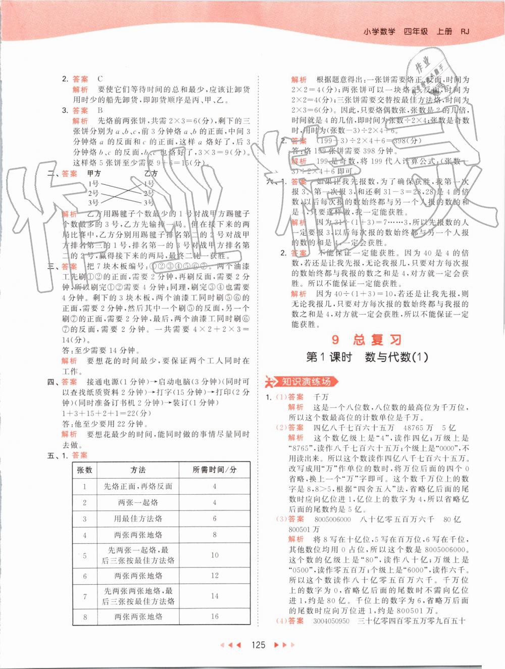 2019年53天天練小學數學四年級上冊人教版 第41頁