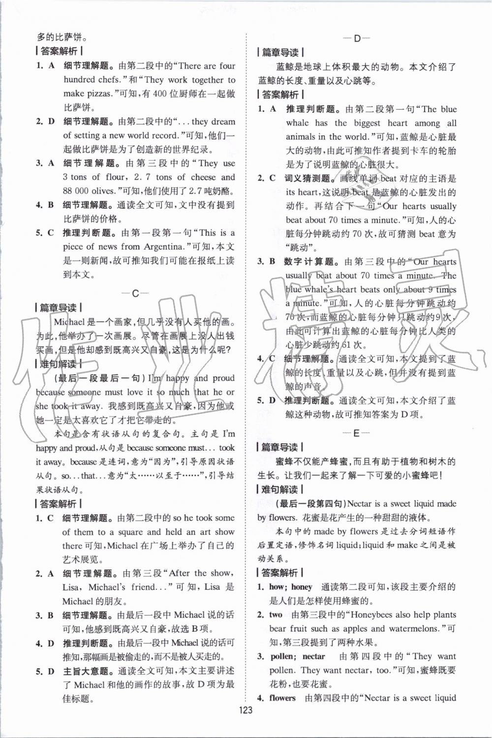 2019年星火英語(yǔ)Spark巔峰訓(xùn)練閱讀理解七年級(jí) 第19頁(yè)