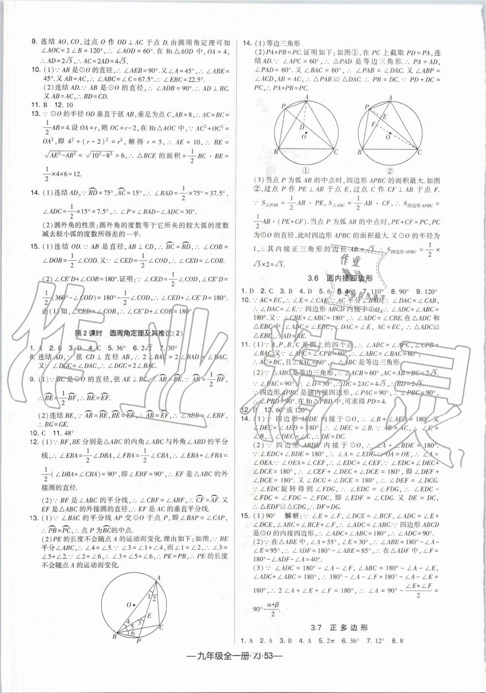 2019年經(jīng)綸學典學霸九年級數(shù)學全一冊浙教版 第13頁