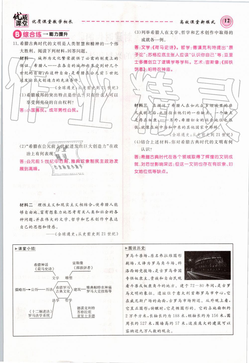 2019年名師學(xué)案九年級歷史全一冊人教版 第12頁