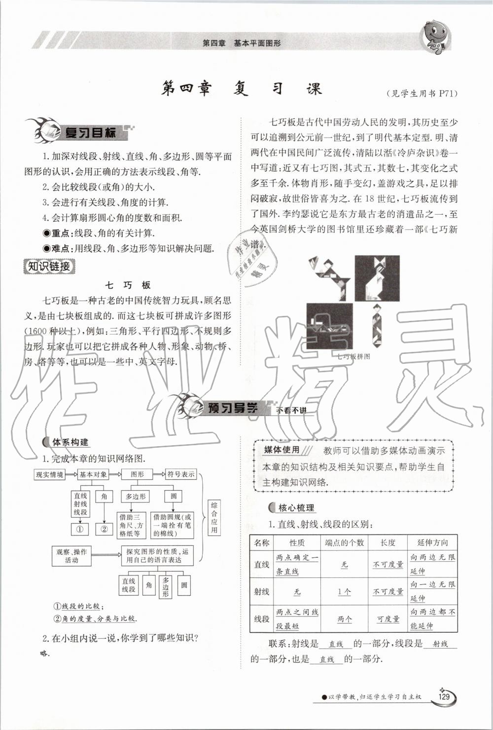 2019年金太陽導(dǎo)學(xué)案七年級(jí)數(shù)學(xué)上冊(cè)北師大版 第129頁