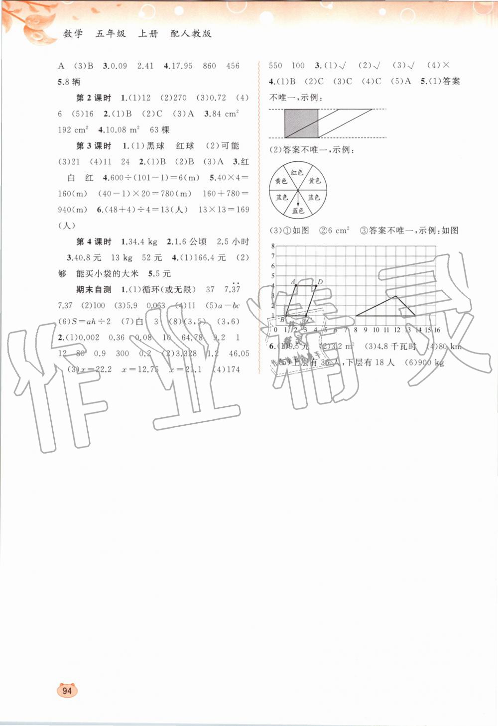 2019年新课程学习与测评同步学习五年级数学上册人教版 第8页