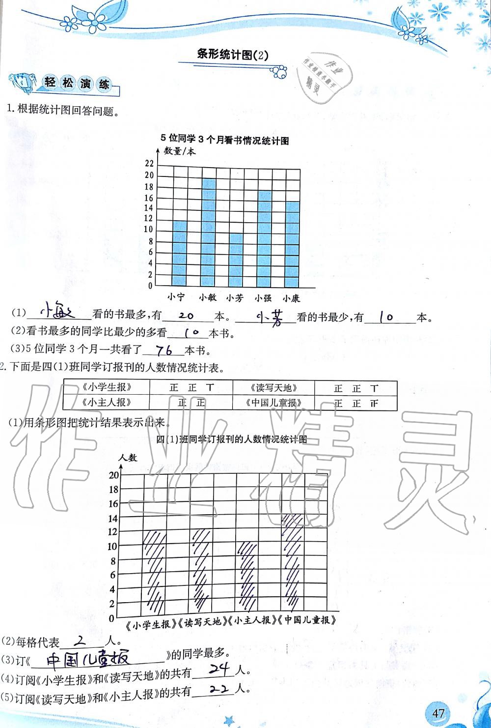 2019年小學生學習指導叢書四年級數(shù)學上冊人教版 第47頁