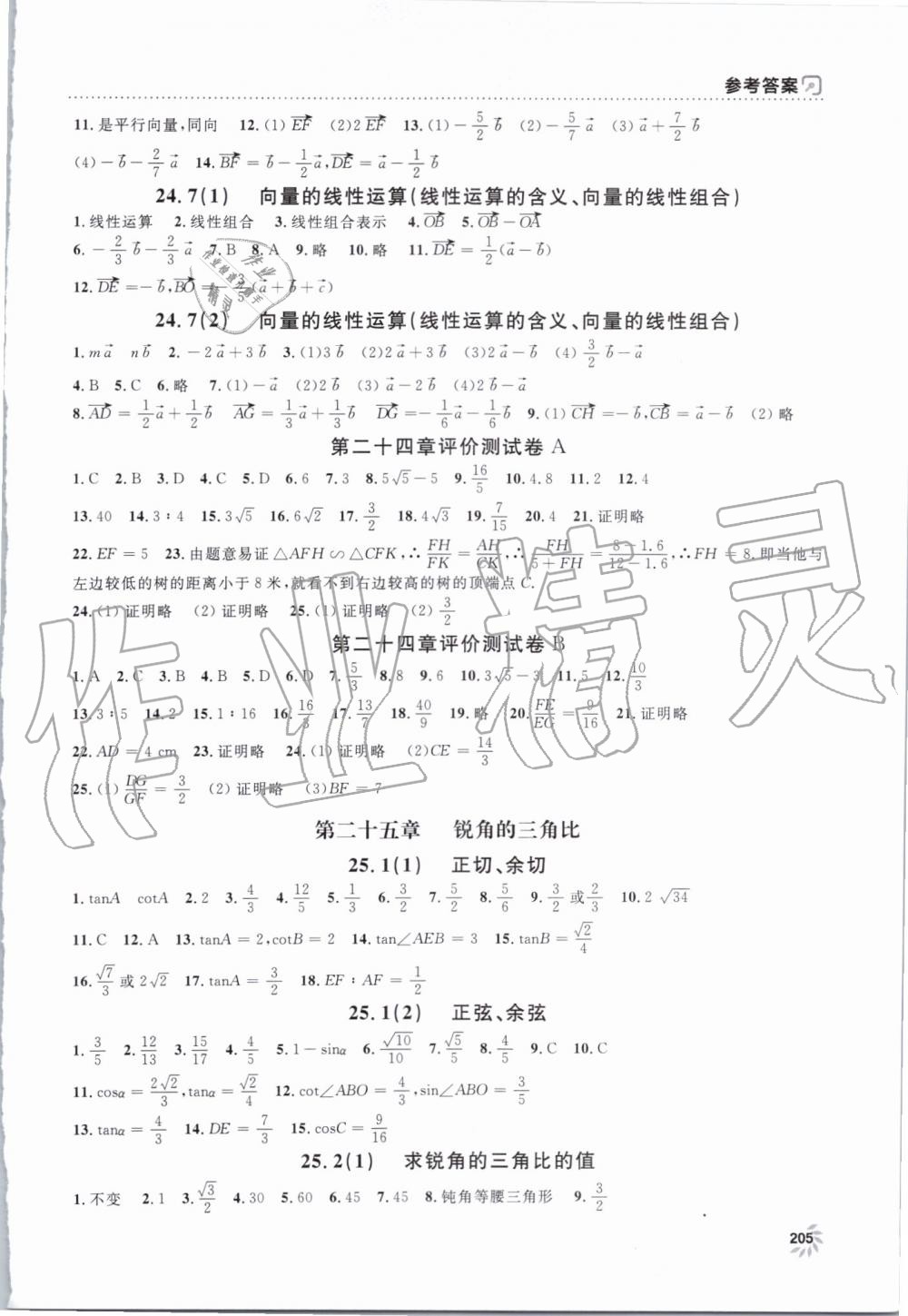 2019年上海作业九年级数学上册沪教版 第3页