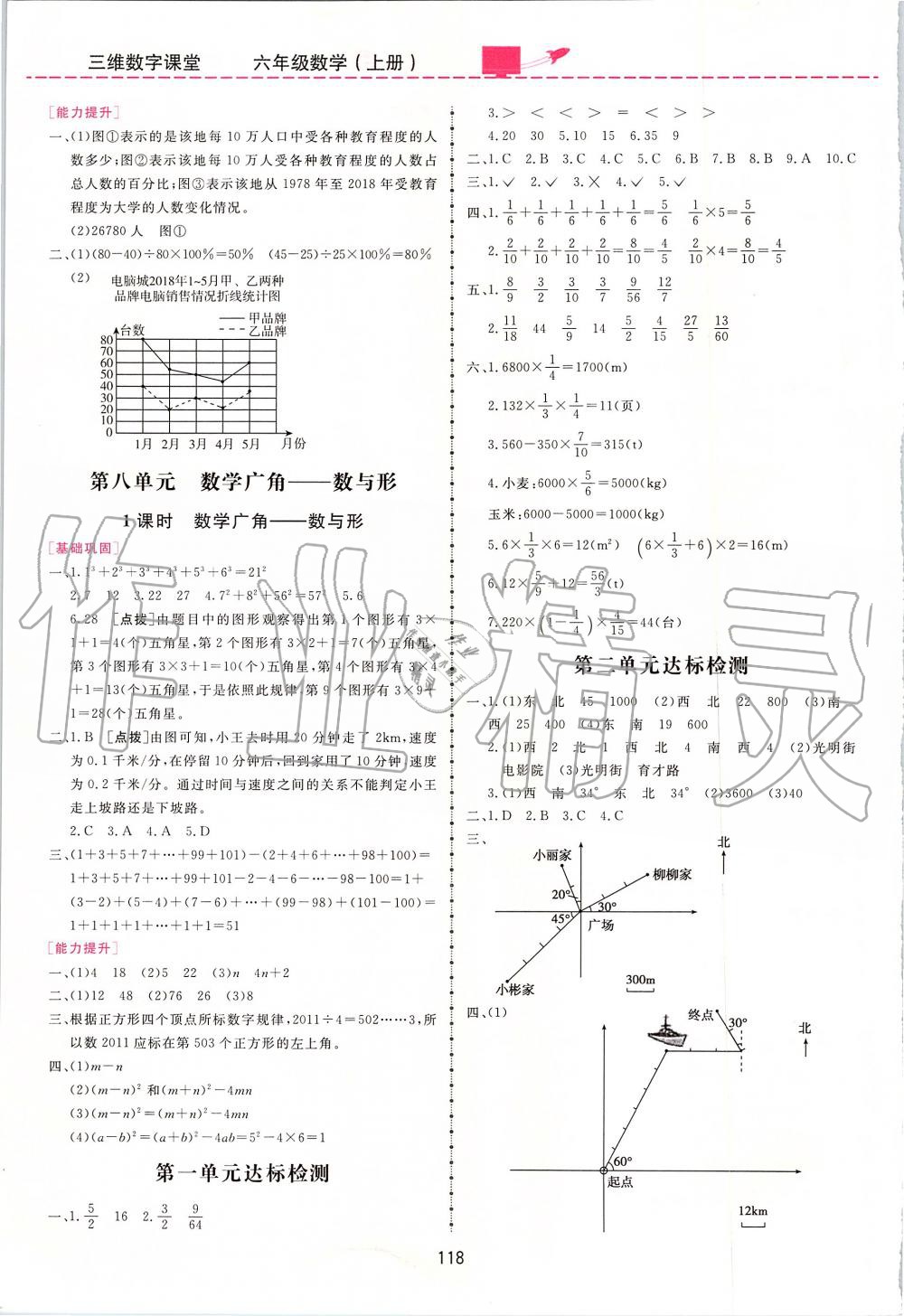 2019年三維數(shù)字課堂六年級(jí)數(shù)學(xué)上冊(cè)人教版 第8頁(yè)