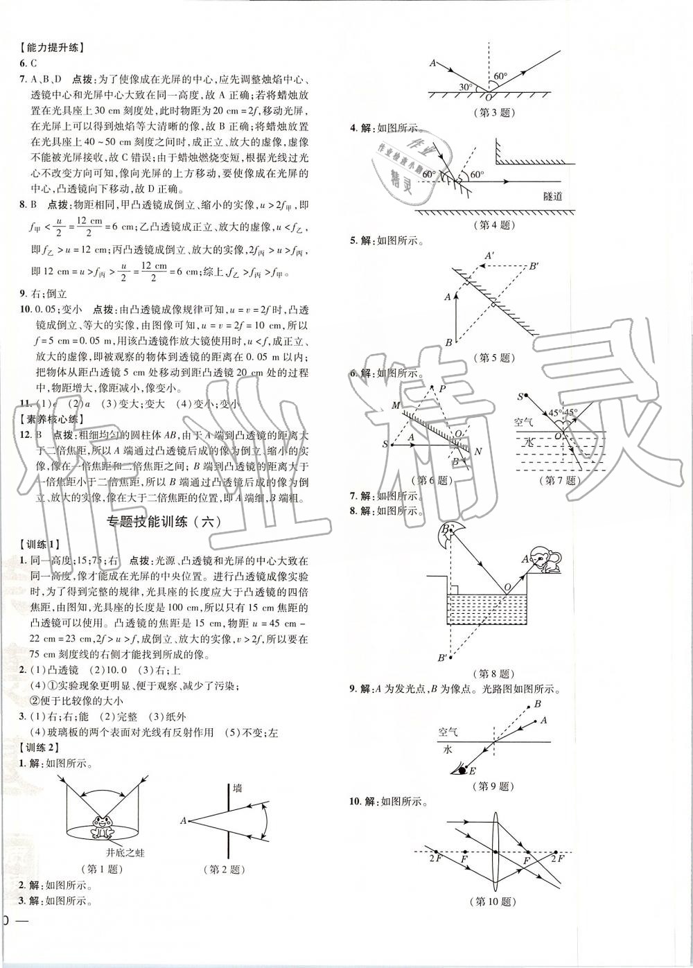 2019年點(diǎn)撥訓(xùn)練八年級(jí)物理上冊(cè)滬科版 第20頁