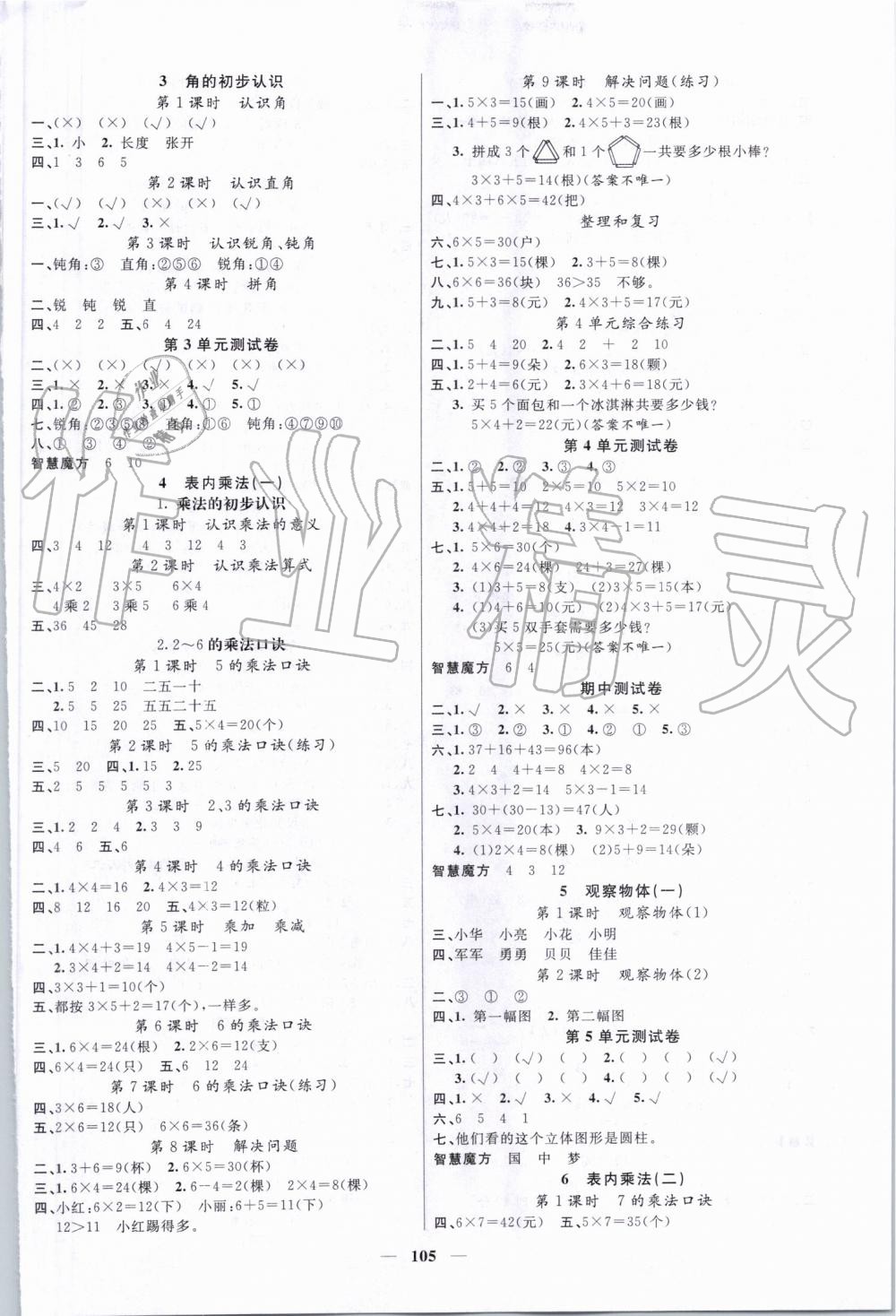 2019年智慧樹同步講練測(cè)二年級(jí)數(shù)學(xué)上冊(cè)人教版 第2頁