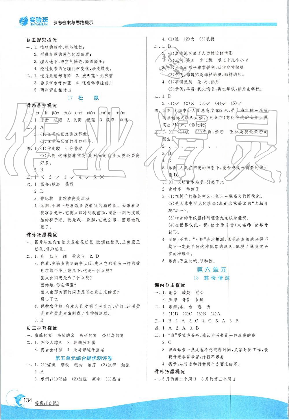 2019年實(shí)驗(yàn)班提優(yōu)訓(xùn)練五年級(jí)語文上冊人教版 第9頁