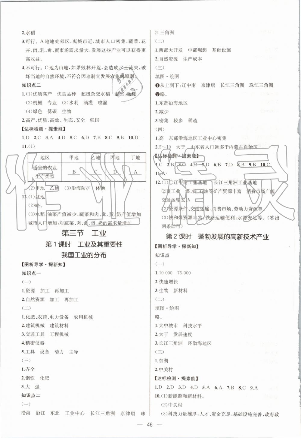 2019年同步學歷案課時練八年級地理上冊人教版河北專版 第10頁