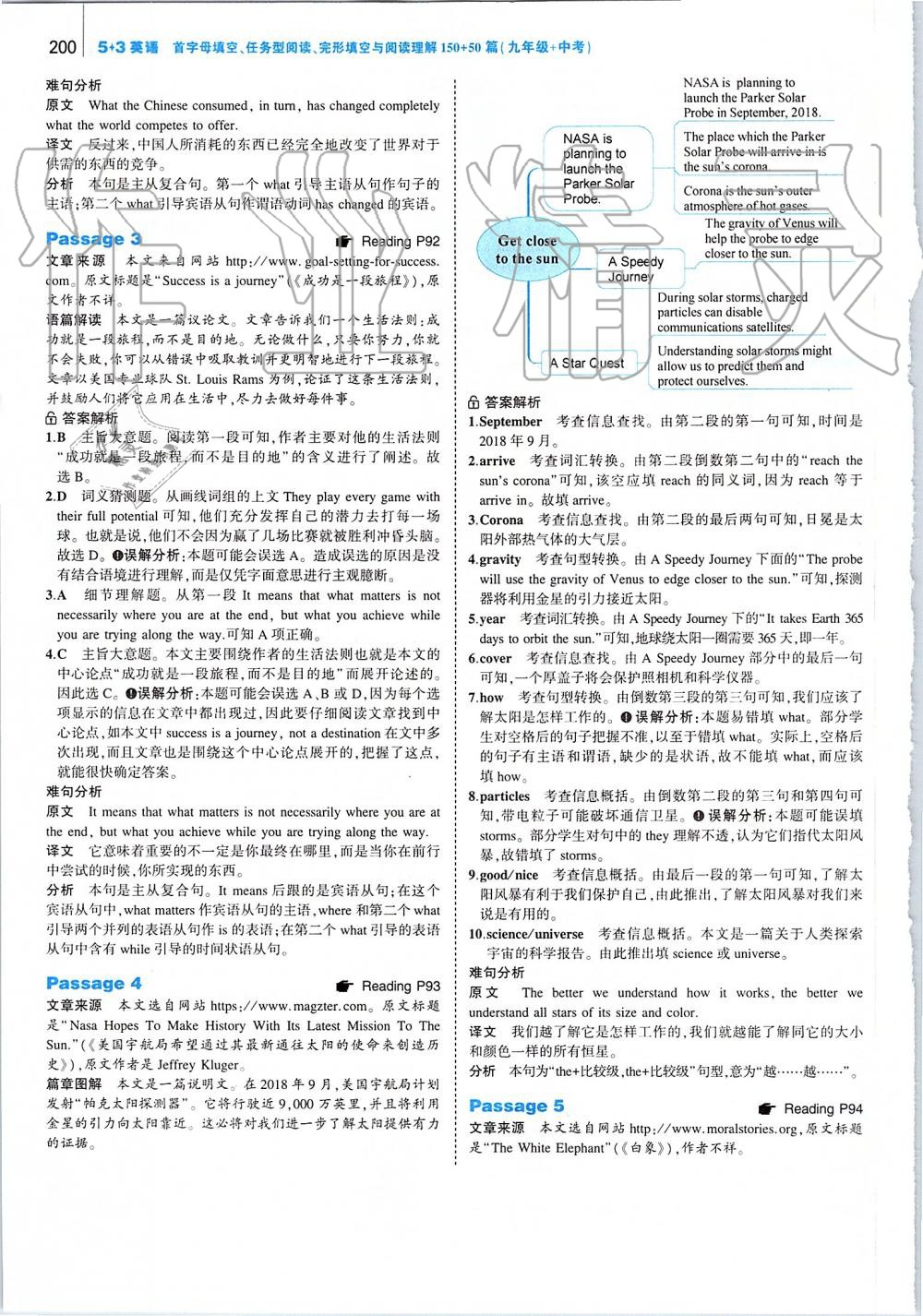 2019年53English九年级加中考 第42页