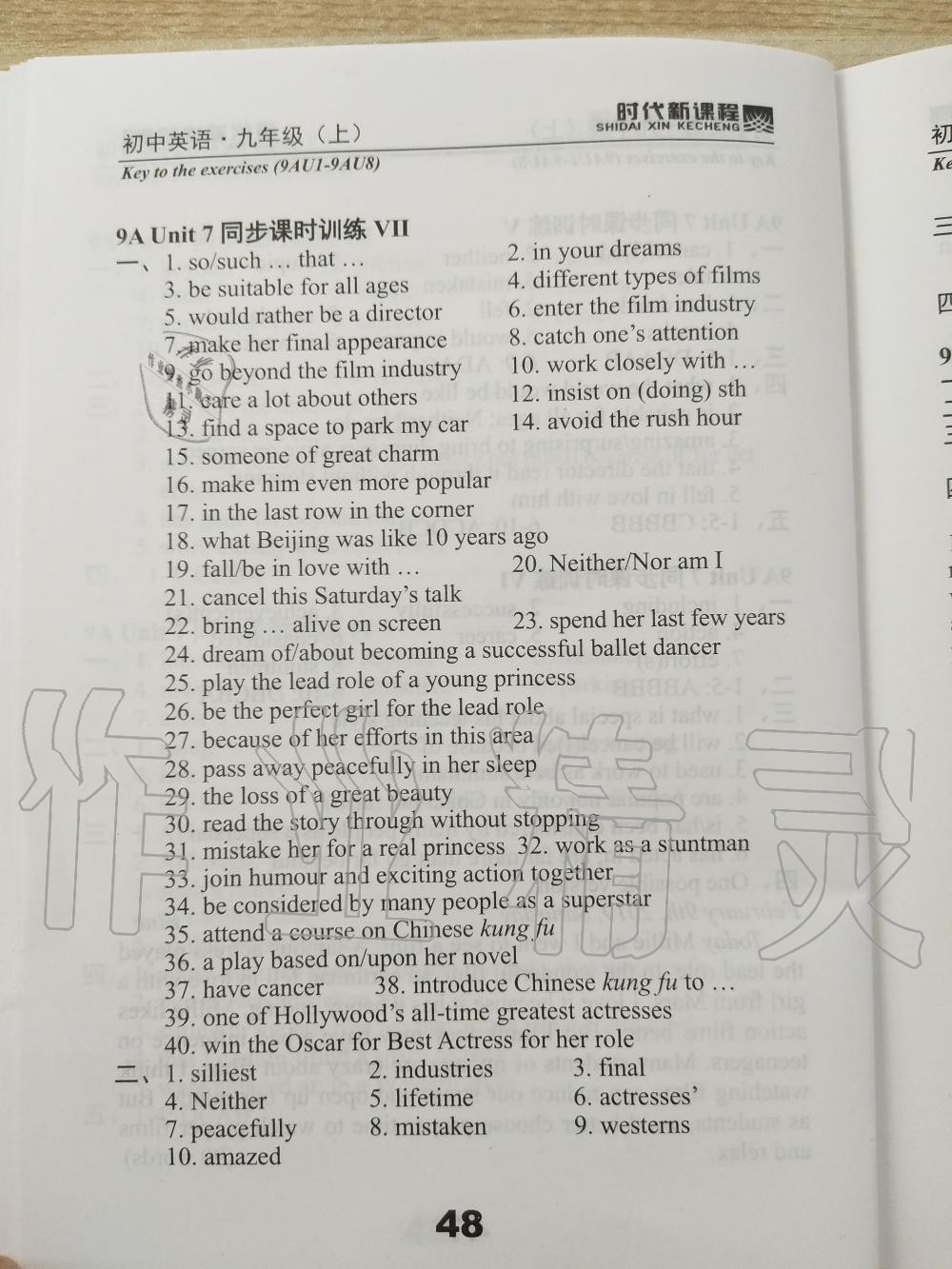 2019年时代新课程初中英语九年级上册译林版 第48页