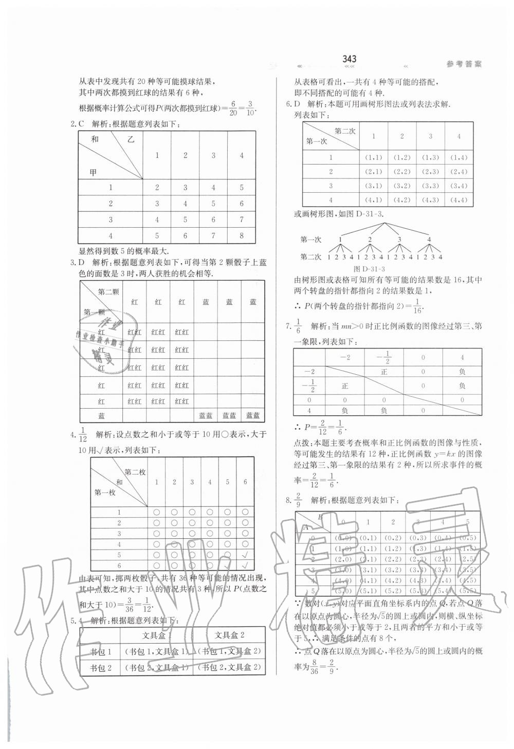 2019年轻轻松松学数学九年级上下册合订本冀教版 第99页