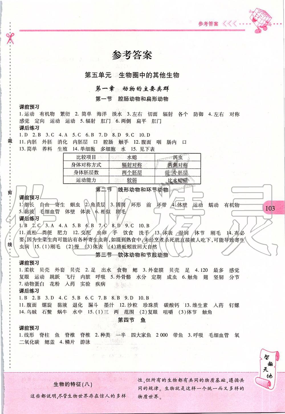 2019年新课程新练习八年级生物上册人教版a版第1页