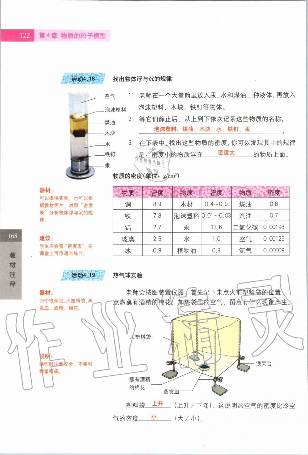 2019年課本六年級科學(xué)第一學(xué)期滬教版 第120頁