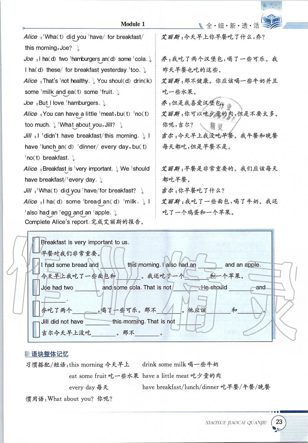 2019年课本六年级英语上册沪教版三起 第23页