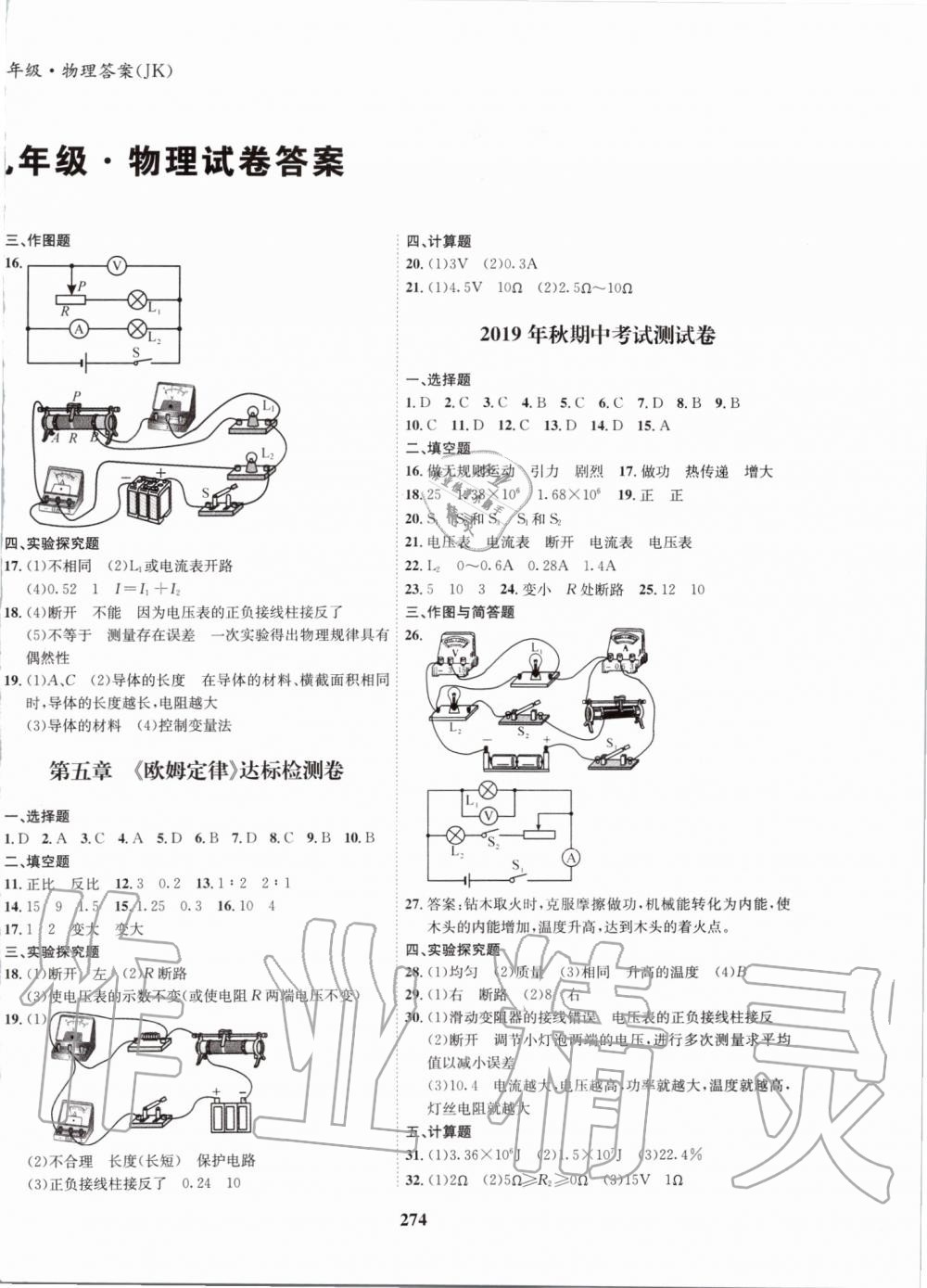 2019年指南針導(dǎo)學(xué)探究九年級物理教科版 第18頁