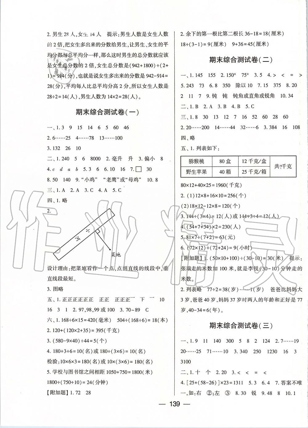 2019年學(xué)霸提優(yōu)大試卷四年級(jí)數(shù)學(xué)上冊(cè)江蘇版 第11頁(yè)