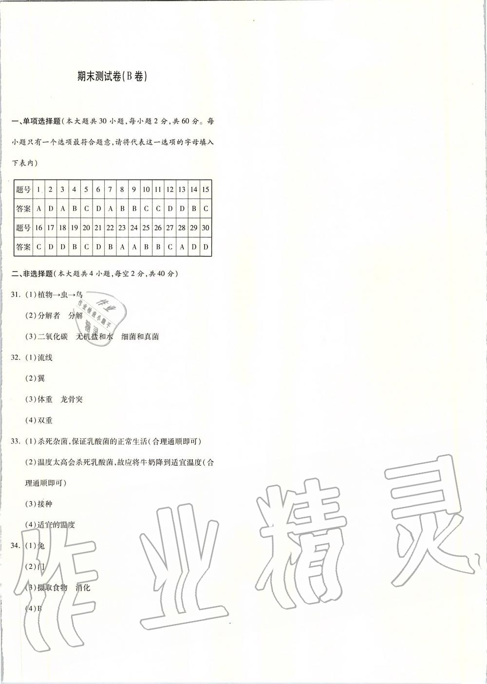 2019年優(yōu)學(xué)1+1評(píng)價(jià)與測(cè)試八年級(jí)生物上冊(cè) 第8頁