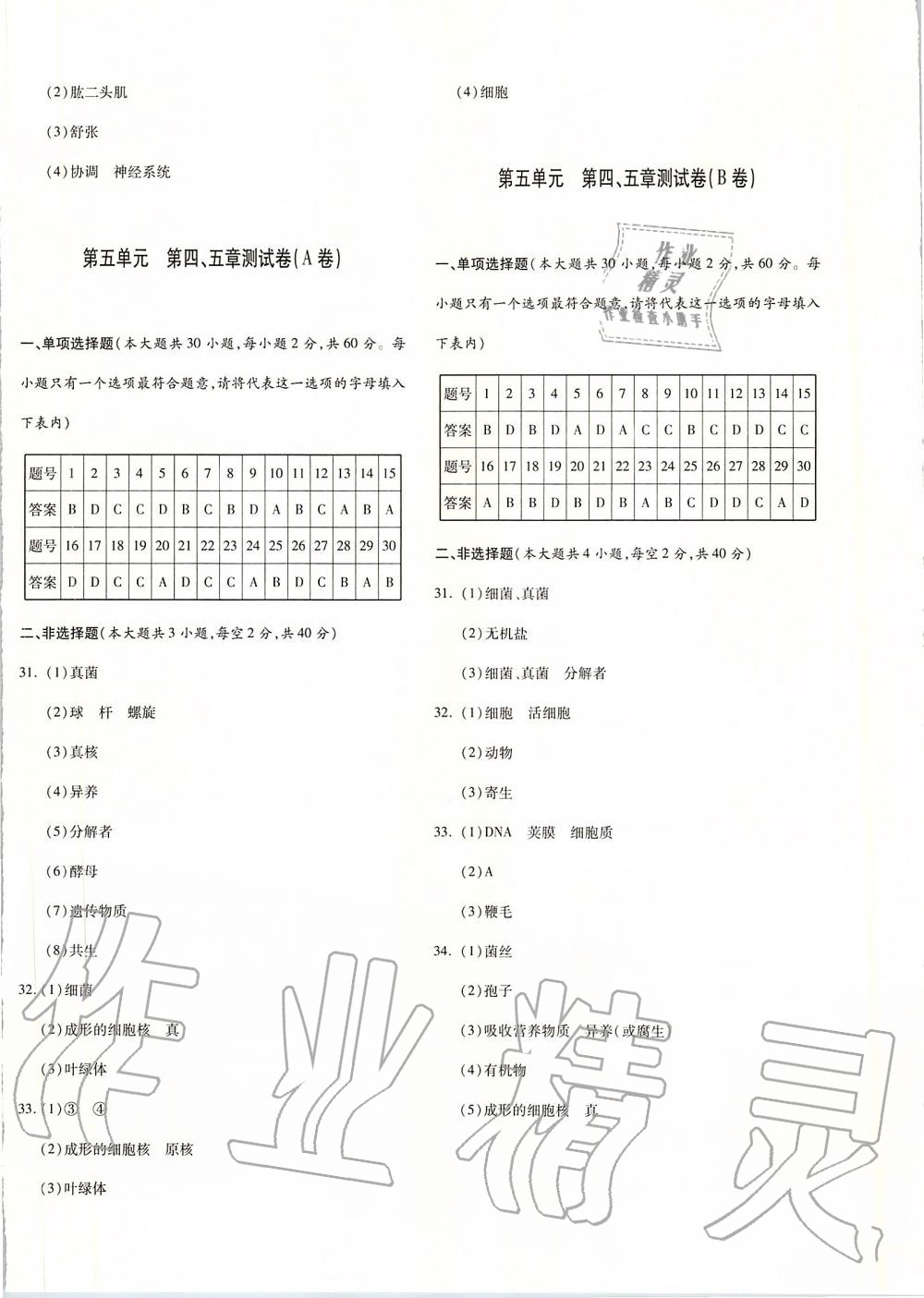 2019年優(yōu)學(xué)1+1評價與測試八年級生物上冊 第4頁