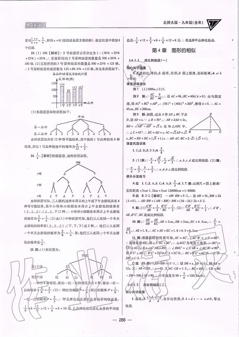2019年天府数学九年级全一册北师大版 第23页