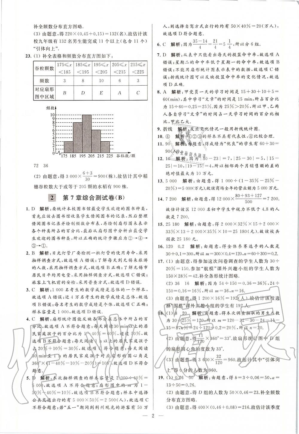 2020年亮点给力大试卷八年级数学下册苏科版 第2页