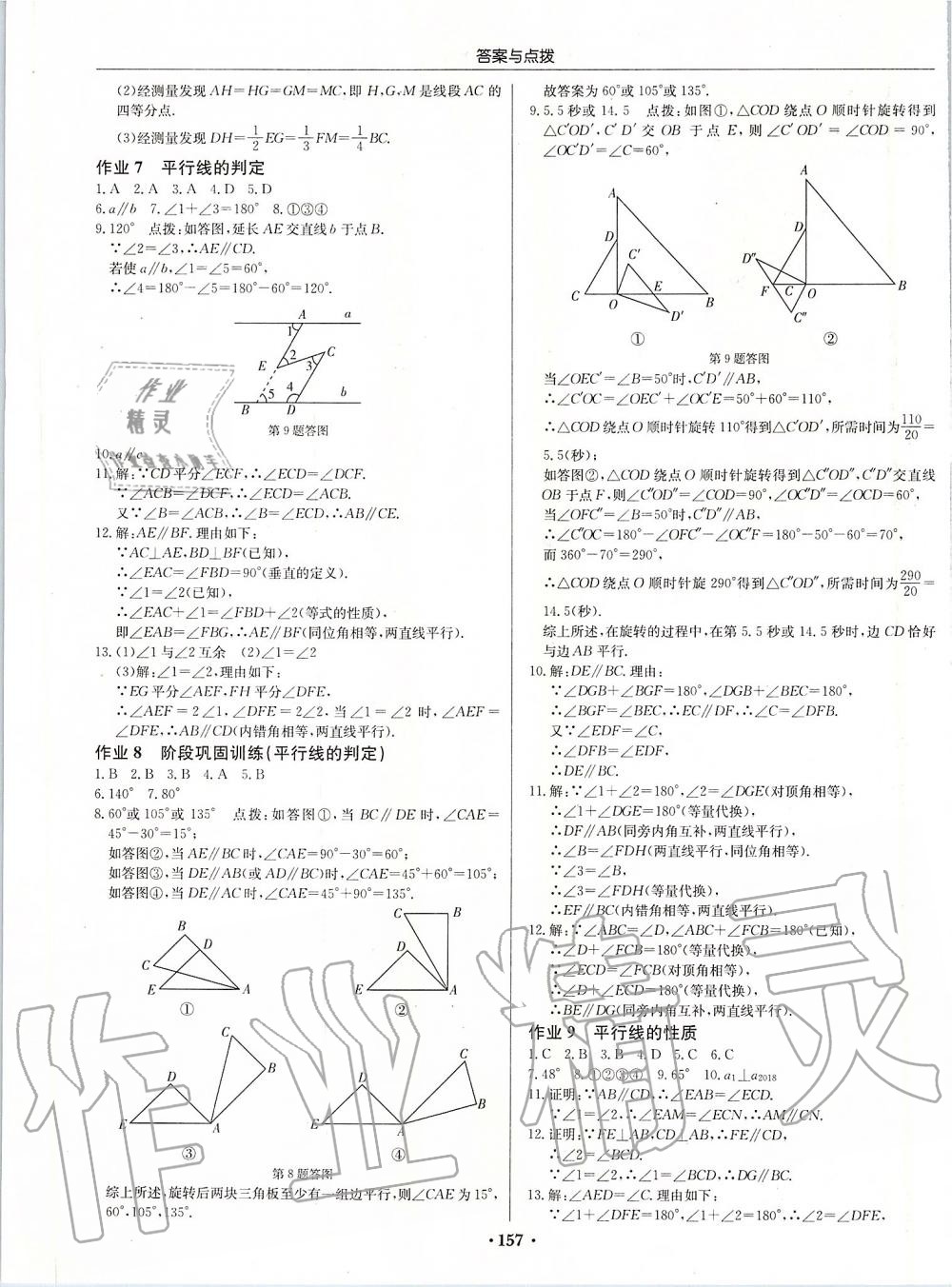 2020年启东中学作业本七年级数学下册人教版 第3页