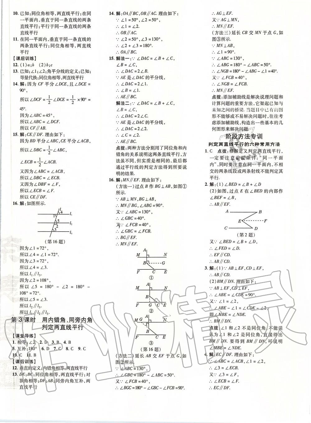 2020年點撥訓(xùn)練七年級數(shù)學(xué)下冊人教版 第8頁