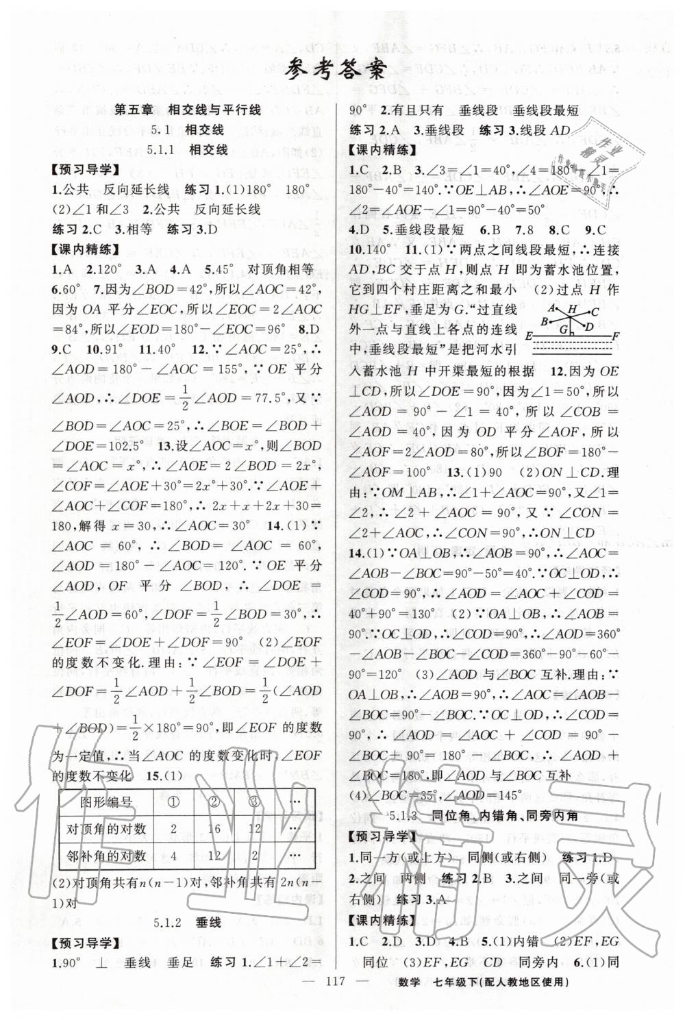 之路练闯考八年级数学下册人教版 第1页 参考答案 分享练习册得积分