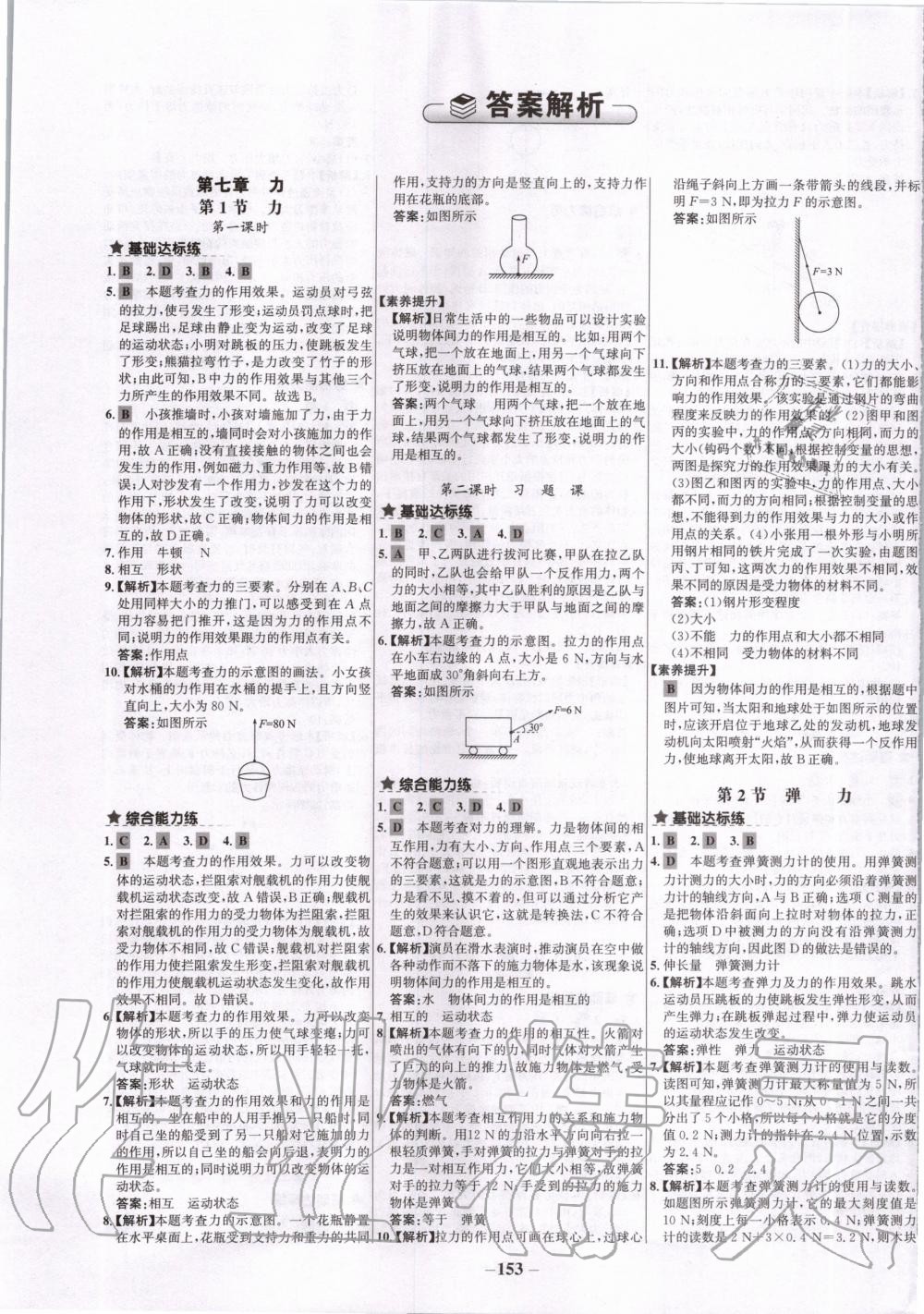 2020年世紀(jì)金榜初中百練百勝八年級(jí)物理下冊(cè)人教版 第1頁(yè)