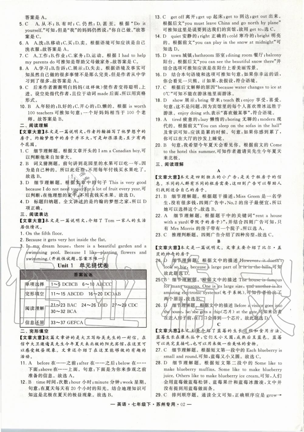 2020年經(jīng)綸學(xué)典學(xué)霸組合訓(xùn)練七年級(jí)英語(yǔ)下冊(cè)譯林版蘇州專用 第2頁(yè)