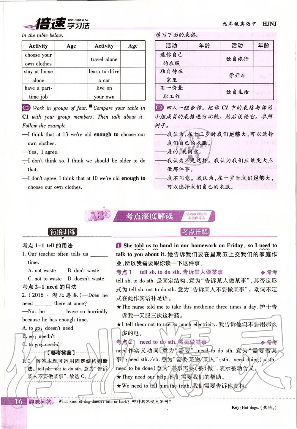 2020年课本九年级英语下册沪教版 第16页