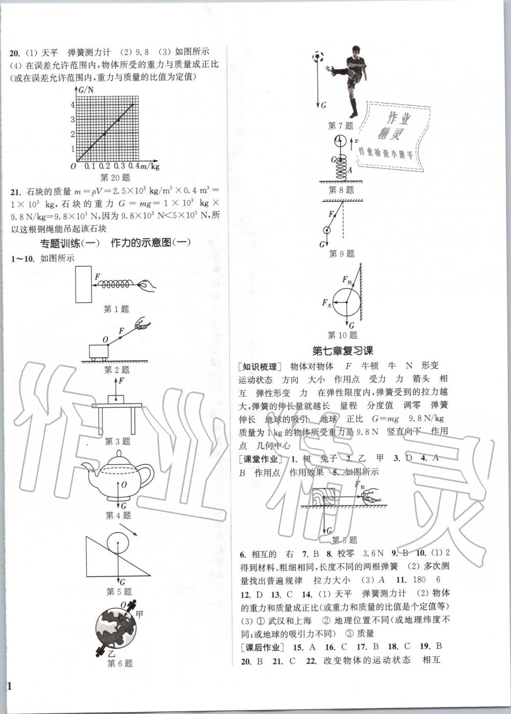 2020年通城學(xué)典課時(shí)作業(yè)本八年級物理下冊人教版 第2頁